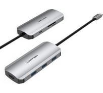 Мультифункциональный хаб VENTION USB Type C 7 в 1, шт. TOJHB