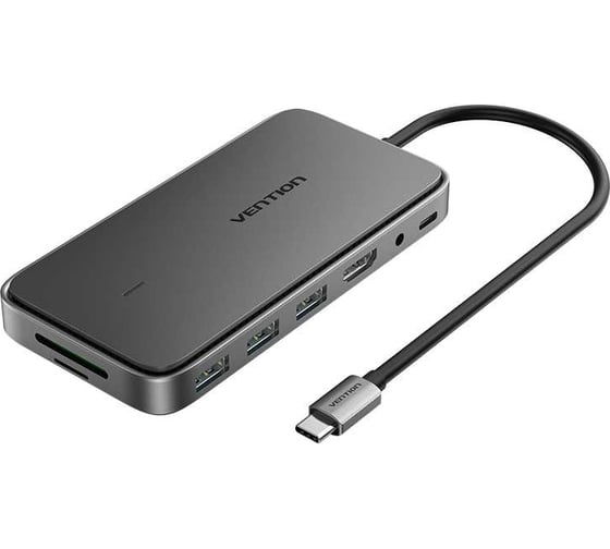 Мультифункциональный хаб VENTION USB Type C 9 в 1, шт. TPYBB