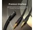 Переходник VENTION гибкий Jack 3.5 mm F 4 pin/Jack 3.5 mm M x 2 (OMTP-CTIA) - 0.3м, шт. BHDBY 8