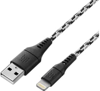 Зарядный кабель ROCKET Contact USB-A,Lightning 1м, тканевая оплетка RDC502BW01CT-AL