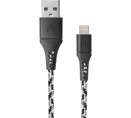 Зарядный кабель ROCKET Contact USB-A,Lightning 1м, тканевая оплетка RDC502BW01CT-AL