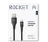 Зарядный кабель ROCKET Contact USB-A,USB-C 1м, тканевая оплетка RDC503BL01CT-AC 3