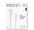 Зарядный кабель ROCKET Flex USB-A,Lightning 1м, оплетка TPE RDC507WH01FL-AL 3