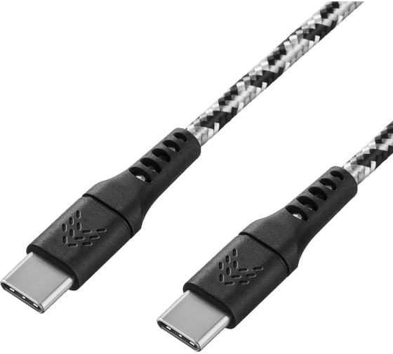 Зарядный кабель ROCKET RDC513BW01CT-CС Contact TPE USB-C,USB-C 1 м, цвет черн-белой RDC513BW01CT-CC