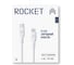 Зарядный кабель ROCKET Flex USB-C,Lightning 1 м, оплетка TPE RDC510WH01FL-CL 3