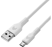Зарядный кабель ROCKET Flex USB-A,Micro-USB 1м, оплетка TPE RDC509WH01FL-AM