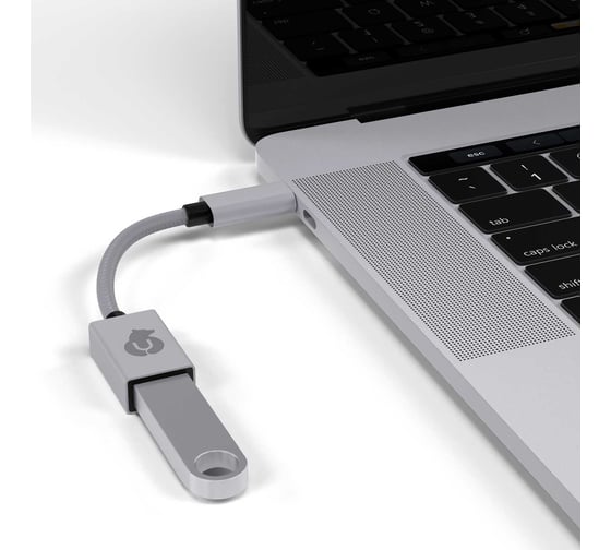 Адаптер USB-С - USB-A uBear LINK Цвет Silver HB02SL01-AC