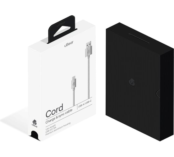Кабель USB-C - USB-A uBear Cord Серый DC07CG01-AC