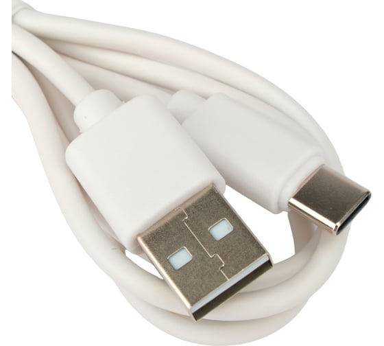Кабель Гарнизон USB2.0 AM/Type-C, медь,1м, белый, пакет, GCC-USB2-AMCM-1M-W