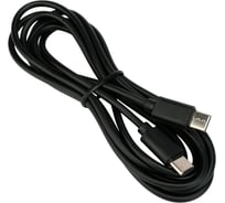 Кабель usb Type-C/Type-C Гарнизон 3 А, 60 Вт, PD/QC3.0, медь, 1.8 м, чёрный, пакет GCC-USB2-CMCM-6