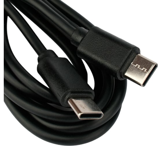 Кабель Гарнизон USB2.0Type-C/Type-C, 3А, 60Вт, PD/QC3.0, медь, 1.8м, черный, пакет, GCC-USB2-CMCM-6