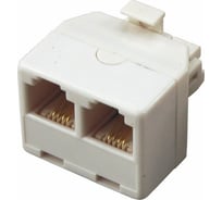 Телефонный двойник utp rj-14 (6p4c) REXANT (штукаекер - 2 гнезда) 03-0031