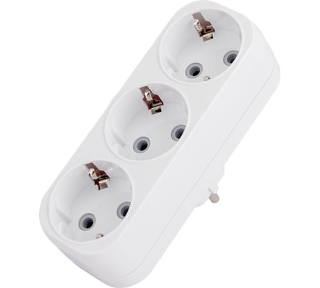 Тройник на 3 гнезда EKF с заземлением 16А ARP16-3