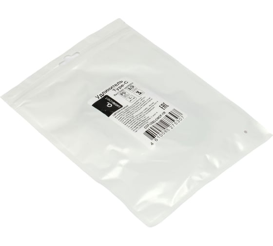Удлинитель Cablexpert usb2.0 type c, 20w, 3a, pd, qc3.0, 1м, черный, пакет, CCP-USB2-CMCF-1M