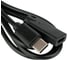 Удлинитель Cablexpert usb2.0 type c, 20w, 3a, pd, qc3.0, 1м, черный, пакет, CCP-USB2-CMCF-1M 2