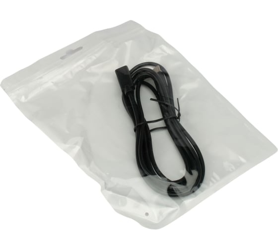 Удлинитель Cablexpert usb2.0 type c, 20w, 3a, pd, qc3.0, 2м, черный, пакет, CCP-USB2-CMCF-2M
