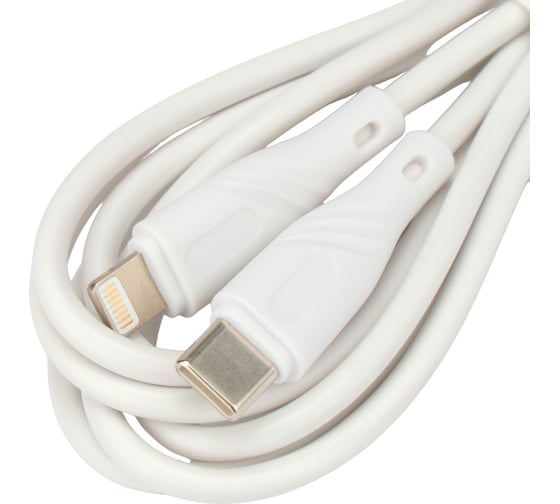Кабель Cablexpert usb2.0 type c/lightning, classic 0.1, 3a, 20w, pd, 2м, белый, коробка, CCB-USB2-CMAPO1-2MW