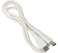 Кабель Cablexpert usb2.0 typec/typec, classic 0.1, 20w, 3a, pd, qc3.0, 1м, белый, коробка, CCB-USB2-CMCMO1-1MW