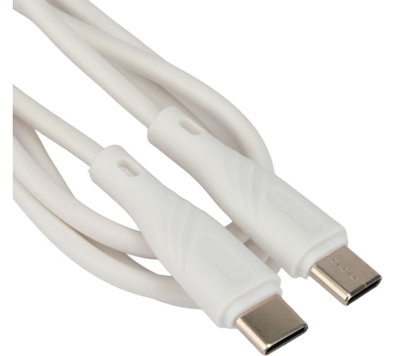 Кабель Cablexpert usb2.0 typec/typec, classic 0.1, 20w, 3a, pd, qc3.0, 1м, белый, коробка, CCB-USB2-CMCMO1-1MW