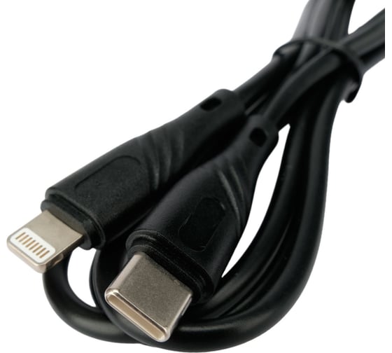 Кабель Cablexpert usb2.0 type c/lightning, classic 0.1, 2.1a, qc3.0, 1м, черный, коробка, CCB-USB2-CMAPO1-1MB