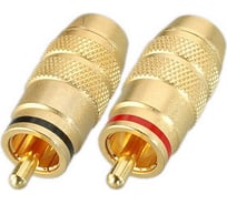 Разъем Pro Legend RCA штекер металл разборный с термостойким изолятором на кабель 2шт. PL2368