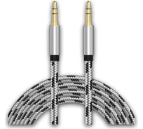 Кабель Pro Legend соединительный , 3.5 Jack (M) - 3.5 Jack (M) текстильная оплетка, черно-Белый, 2м. PL1014
