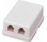 Внешняя телефонная розетка PROCONNECT 2 порта utp, rj-11 (6p2c), cat 3 03-0002-4 1