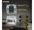 Розетка телевизионная + компьютерная RJ-45 STEKKER (механизм), gls00-7106-03, 75 ом, 5-862мгц, серия катрин, серебро, 49183 6