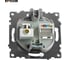 Розетка телевизионная + компьютерная RJ-45 STEKKER (механизм), gls00-7106-03, 75 ом, 5-862мгц, серия катрин, серебро, 49183 9