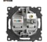 Розетка телевизионная + компьютерная RJ-45 STEKKER (механизм), gls00-7106-02, 75 ом, 5-862мгц, серия катрин, шампань, 49184 11