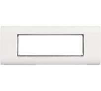 Настенная лицевая панель под 3 вставки, белая NIKOMAX NMC-PL3PM-WT