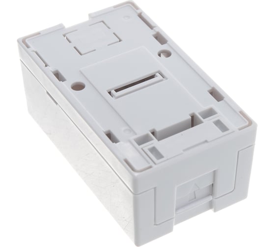 Настенная розетка NIKOMAX 1 порт, полный экран, со шторкой, белая NMC-WO1SD2-FT-ST-WT