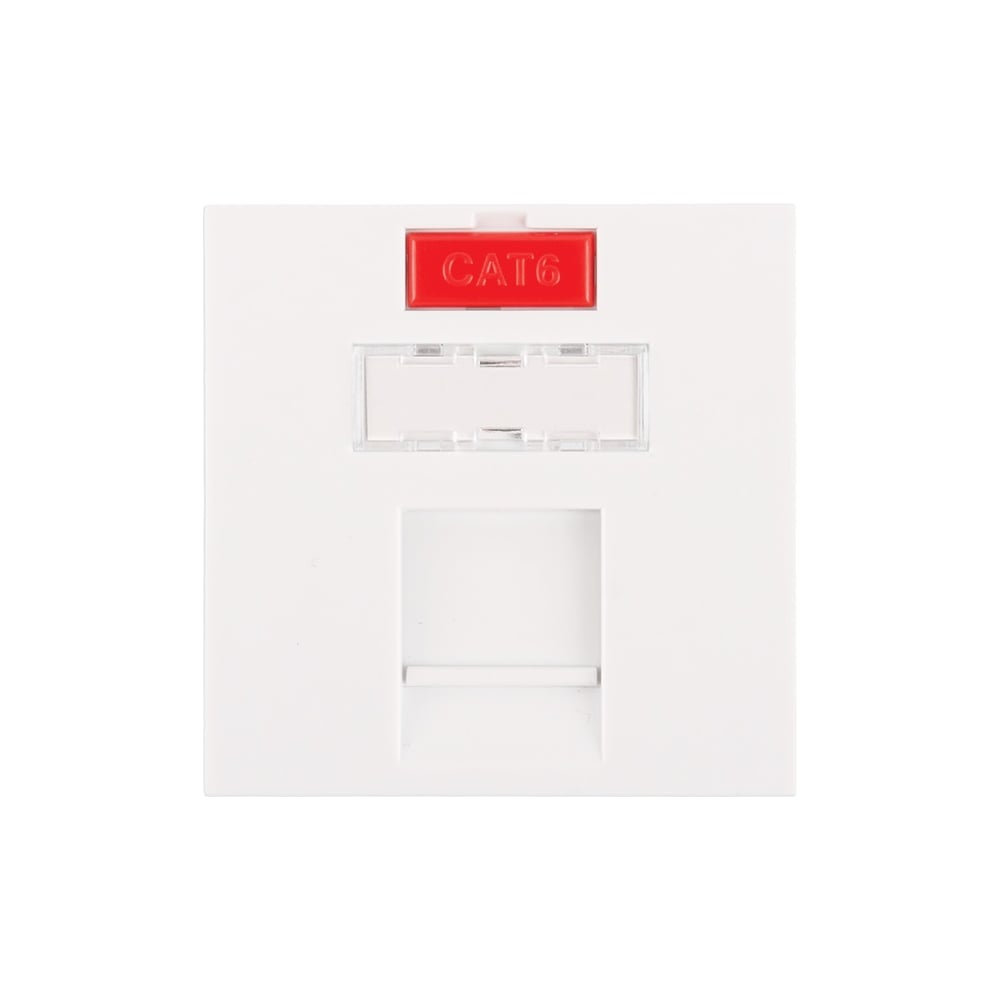 Вставка типа Mosaic NIKOMAX 45x45мм, 1 порт, белая NMC-PM1P-PF-WT ...