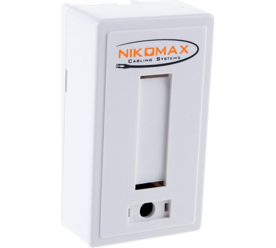 Настенная розетка NIKOMAX 1 порт, неэкранированная, белая NMC-WO1UD2-WT
