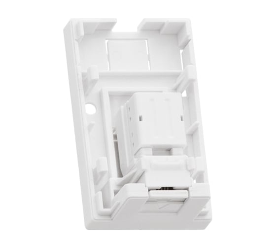 Настенная розетка NIKOMAX 1 порт, неэкранированная, со шторкой, белая NMC-WO1UD2-FT-ST-WT