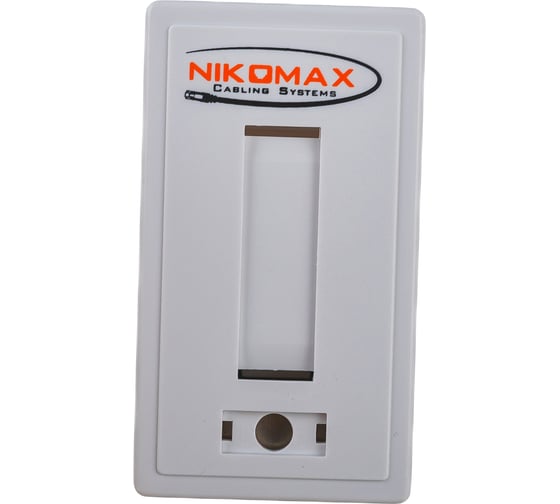 Настенная розетка NIKOMAX 1 порт, экранированная, белая NMC-WO1SD2-WT