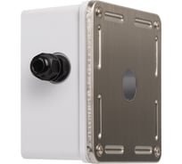 Индустриальный корпус настенной розетки 1 порт, металлик NIKOMAX NMC-MB1P-IS-MT