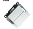 2-клавишный переключатель (механизм) STEKKER gls10-7107-03, 250v, 10а, серия катрин, серебро, 49168 10