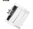 3-клавишный выключатель (механизм) STEKKER gls10-7108-03, 250v, 10а, серия катрин, серебро, 49173 9