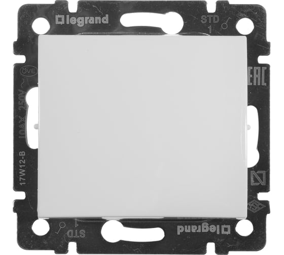 Выключатель Legrand DIY Valena Бел 1-клавишный 694260