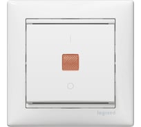 Выключатель Legrand DIY Valena Белый 1-клавишный с подсветкой 694261