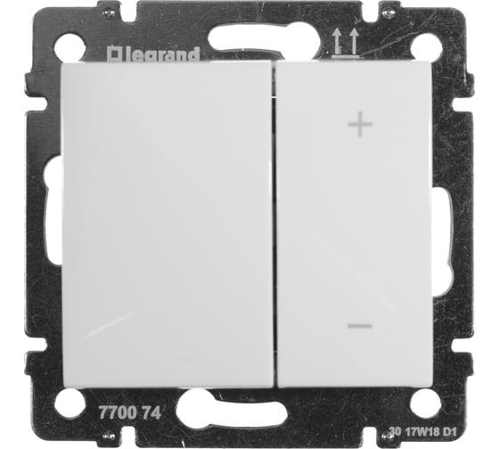 Нажимной светорегулятор Legrand DIY Valena Белый 40-600W 694289 1