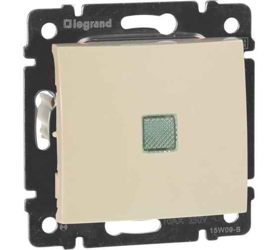 Выключатель Legrand DIY Valena Крем 1-клавишный с подсветкой 695601
