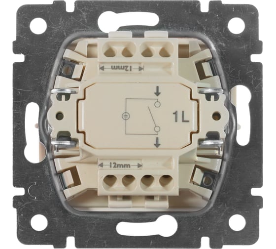 Выключатель Legrand DIY Valena Крем 1-клавишный с подсветкой 695601