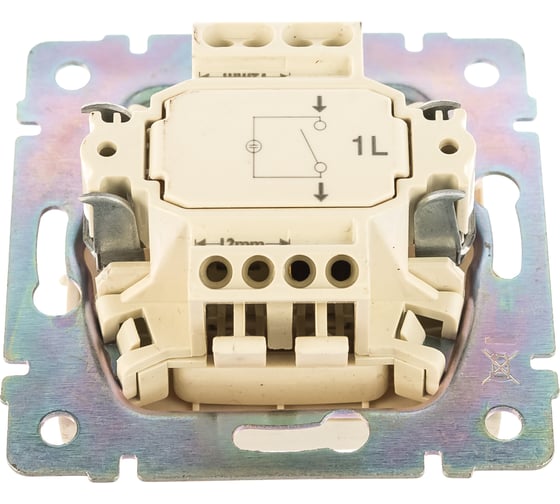 Выключатель Legrand DIY Valena Крем 1-клавишный с подсветкой 695601