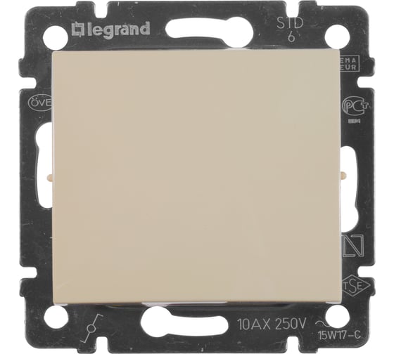 Переключатель Legrand DIY Valena Крем 1-клавишный 695602 1