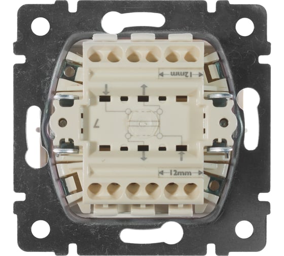 Перекрестный переключатель Legrand DIY Valena Крем 1-клавишный 695608