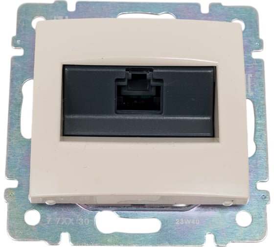 Розетка Legrand компьютерная RJ45 категория 5e UTP Legrand Valena с захватами слоновая кость 695624 1