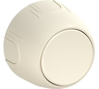 Накладной наружный одинарный выключатель OneKeyElectro Rotondo, цвет бежевый. 7700847
