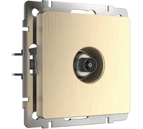 ТВ-розетка WERKEL WL10 TV оконечная шампань рифленый a035633